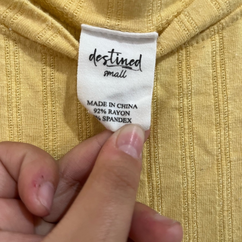 Yellow Crop Top